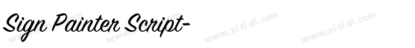 Sign Painter Script字体转换
